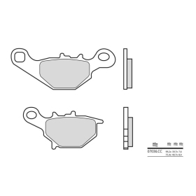 BREMBO Scooter Carbon Ceramic Brake pads ​​​​​​​SUZUKI AN / TR / UC 50-150cc 1996-2001