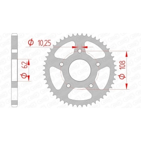 AFAM Steel Standard Rear Sprocket 428 50 teeth DERBI GPR 125 04-08