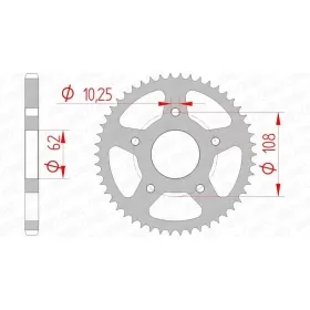 AFAM Steel Standard Rear Sprocket 428 50 teeth DERBI GPR 125 04-08