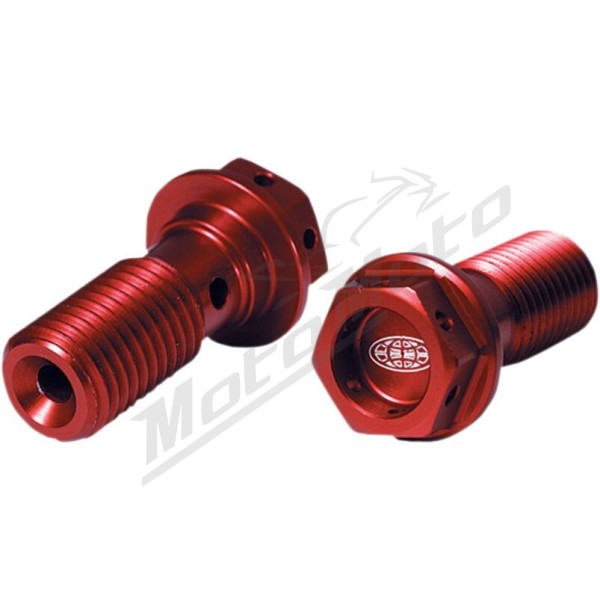 PRO CIRCUIT Banjo Bolt Washer Kit Red 2pcs  M10x1.25mm