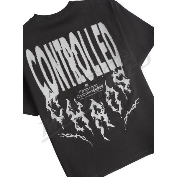 Pando Moto Luke Controlled Chaos Oversized Marškinėliai Unisex