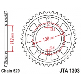 Rear sprocket ALU JTA1303