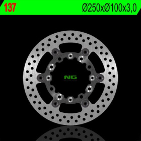 NG BRAKES Front Floating Brake Disc 250mm Kawasaki / Suzuki 125-650cc 85-14