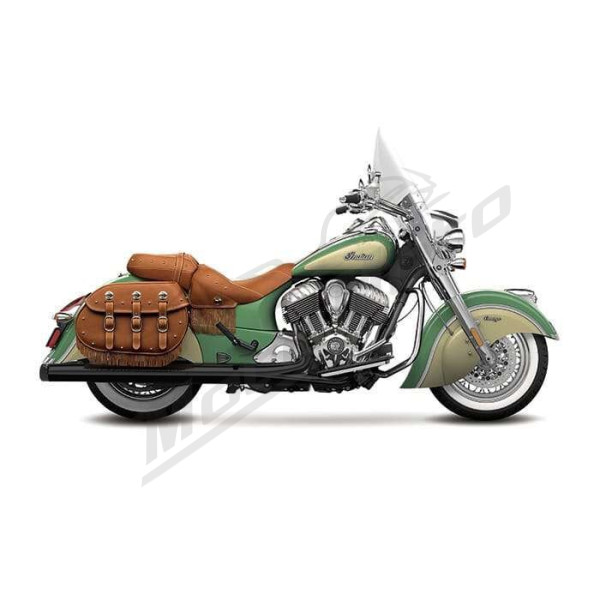 RINEHART RACING 500-0503 4 muffler Slip-On Duals (black) for INDIAN CHALLENGER / CHIEFTAIN / PURSUIT /  ROADMASTER / SPRINGFIELD 1818-1900  