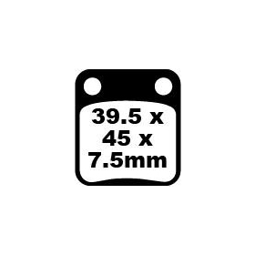 EBC FA-HH Sindered Brake Pads FA054HH KAWASAKI Z 125 15-20