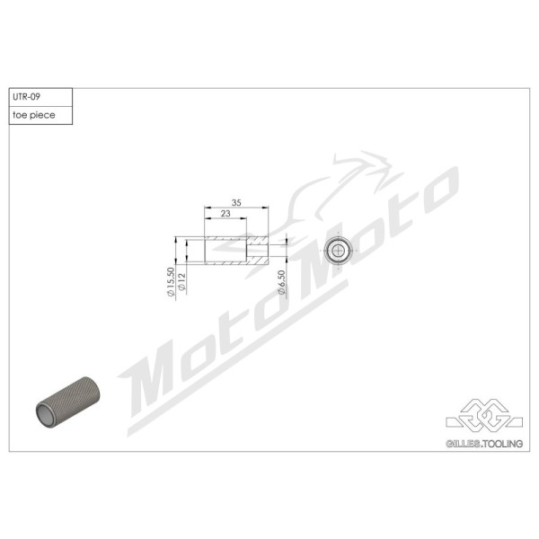 GILLES TOOLING Toe Piece Brake Side 35mm