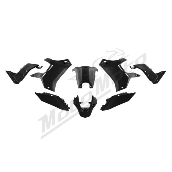 Racetech plastikų kompl. Yamaha Tenere 700 19-24 Juoda