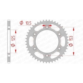 AFAM Steel Standard Rear Sprocket 520 40-48 teeth