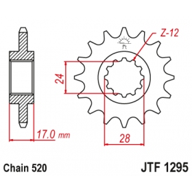 Front sprocket JTF1295