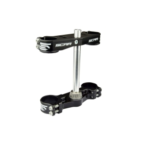 SCAR Triple Clamp Black GAS GAS MC 65 21-23/HUSQVARNA TC 65 21-23/KTM SX 65 21-23