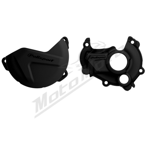 Polisport alternator cover (lid) cover kit and clutch cover and water pump cover kit Yamaha YZ 250 F 15-18