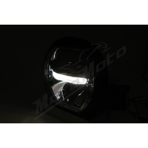 KOSO LED Headlight, Black, Side Mount Ø170mm