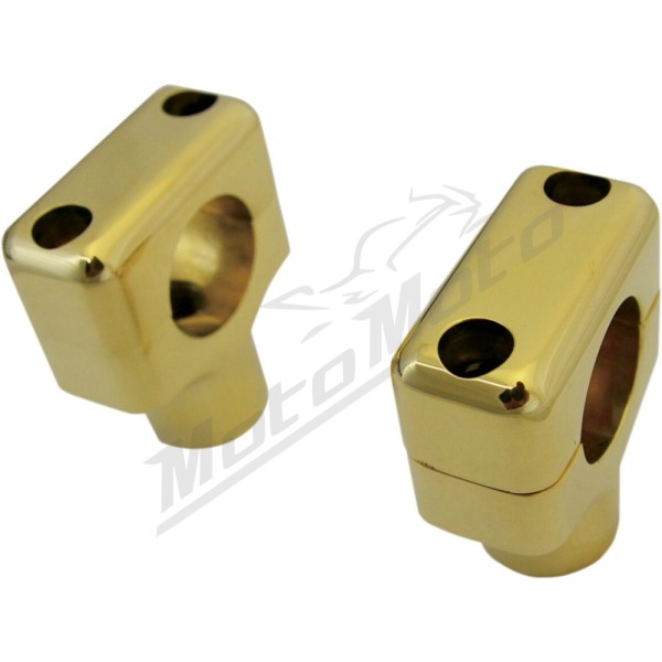 LA CHOPPERS Brass Handlebar Risers 25,4mm +38,1mm 2pc.
