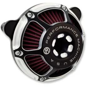 PERFORMANCE MACHINE (PM) Max HP Air Cleaner Kit Harley Davidson FLHR / FLHRC 1340-1800cc 93-13