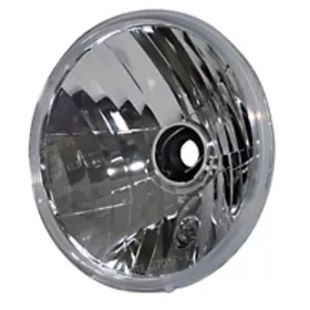 SHIN YO H4 Headlight Insert, Symmetrical Prismatic Reflector With Clear Glass, 7 "