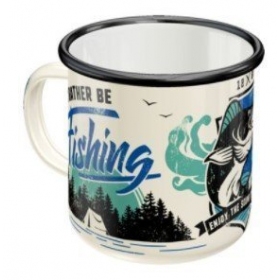 Puodelis RATHER BE FISHING 360ml