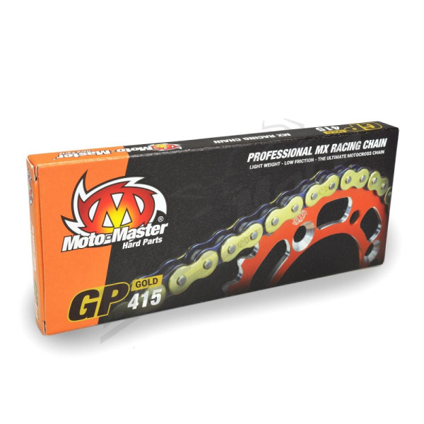 MOTO-MASTER 415 GP grandinė auksinė 134 narelių Cobra Moto / Gas Gas / Husqvarna / KTM 50-65 06-26
