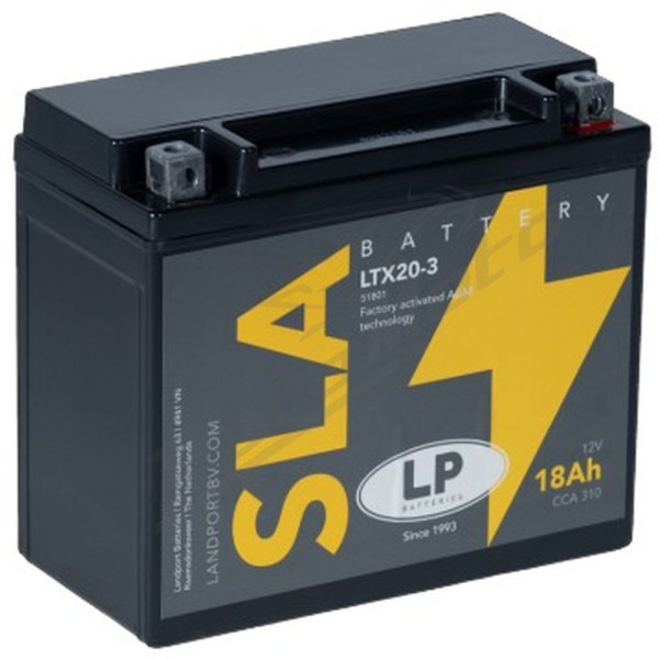 Landport battery YTX20-3 (MS LTX20-3) (YB18L-A/YTX20L-BS) 12V 18AH
