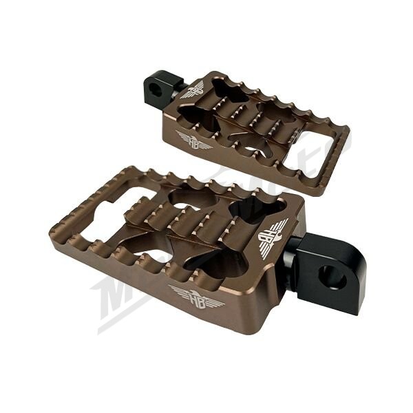 HEINZ BIKES MX V1 Rear Foot Pegs Harley Davidson FLDE / FLSL / FXBB / FXLR / FXST 1750/1923 18-25