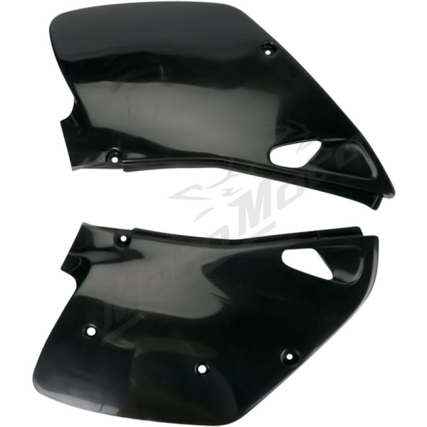 UFO Juodi šoniniai plastikai Kawasaki KX 125-250cc 92-93