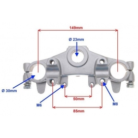 Viršutinis priekinės šakės tiltelis KINROAD XT50PY-5/ RM MOTOR PY50 50cc 4T