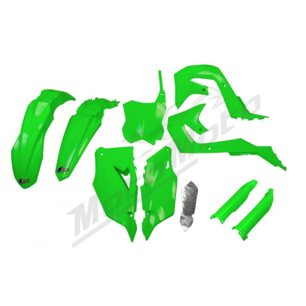 UFO Plastikų kompl. su šakių apsaugomis Kawasaki KXF 250-450 19-24