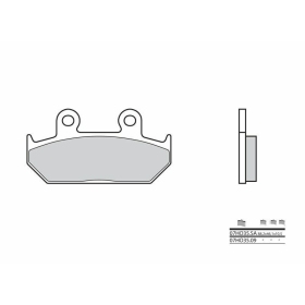 BREMBO Street Carbon Keraminės stabdžių trinkelės HONDA GL / VT 600-1500cc 88-00