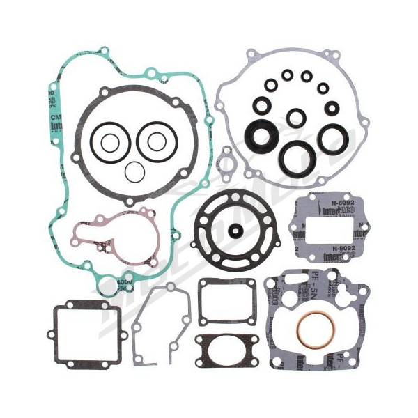 Winderosa (vertex) gasket set with engine gaskets Kawasaki KX 125 01–02