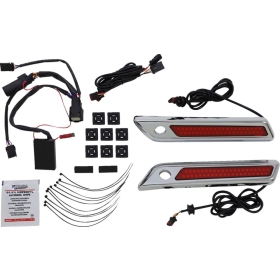 CUSTOM DYNAMICS Saddlebag Latch Dual Color Accent Lights Harley Davidson FLHRXS / FLHTCU / FLHTCUL 1690-1923cc 14-22