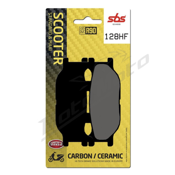 SBS HF Street Ceramic Brake Pads Front 128HF Italjet / Yamaha 125-400 96-13