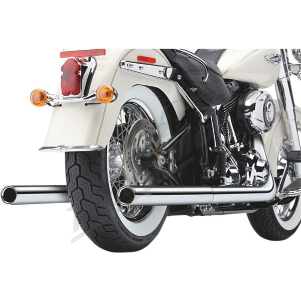 COBRA Bad Hombre Dual Exhaust System Harley Davidson FLST / FLSTC / FLSTF / FLSTFI / FLSTS / FXSTB / FXSTD / FXSTS 1340-1690cc 97-06