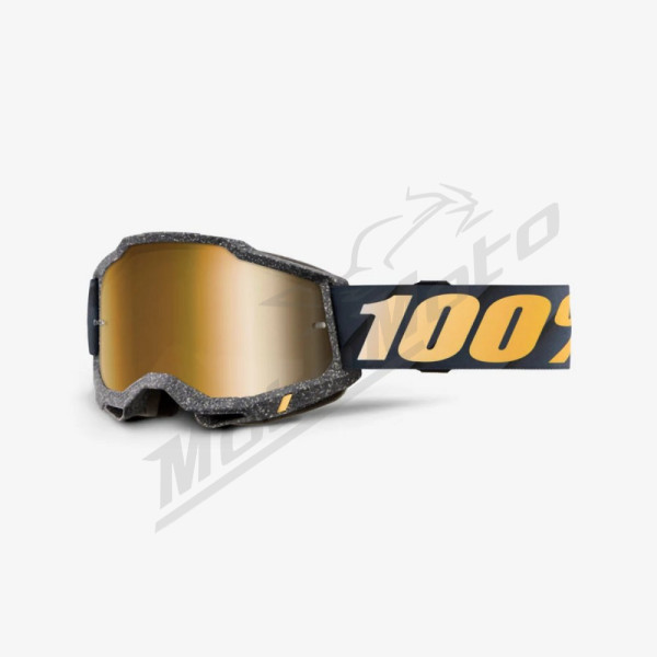 100% goggles model accuri 2 callisto - mirror blue lens - color black / white / blue 