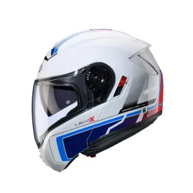 Flip-up Helmet Caberg Levo X Elite White/Blue/Gloss blue