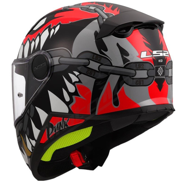 LS2 FF812 KID PUNK helmet - Grey Red, S