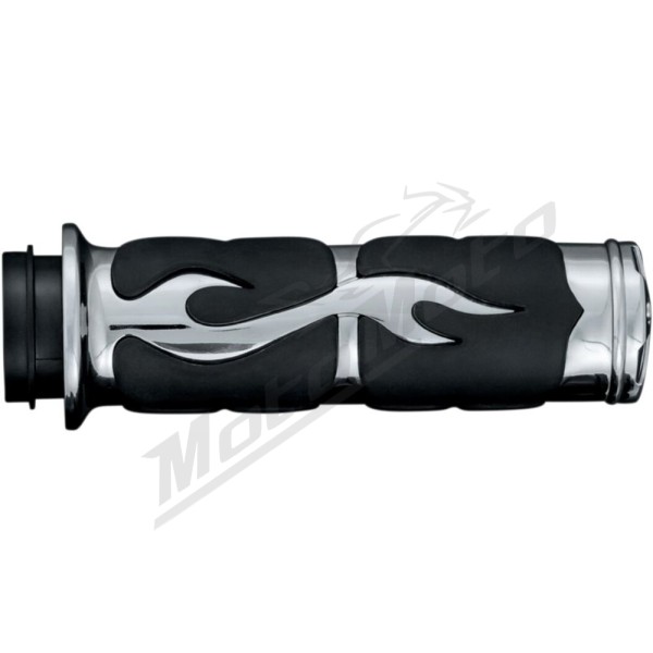 KURYAKYN ISO Flame rankenėlės Ø25.4mm Harley Davidson FLD / FLHT / FLHTI / FLSTC / FXR / XL / XR 883/1800 82-22 