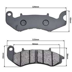 FRONT BRAKE PADS MaxTuned Benelli / Keeway / QJMotor 125cc 2017-2025