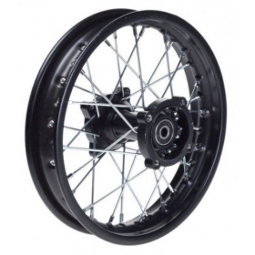 MINI MOTO Galinis ratlankis CROSS R12 x 1,85 Ø12 1vnt. Juodas