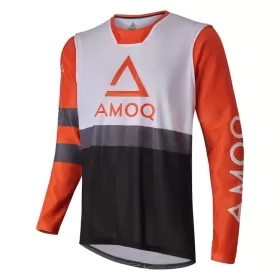 Off Road Marškinėliai AMOQ Airline Mesh Oranžinė/Balta