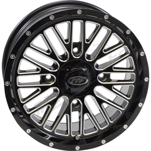 ITP Momentum Wheel 15x7 4/156 5+2 Black