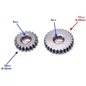 Transmission / Gearbox gear set CHINESE ATV 70-125cc 4T