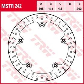 TRW Priekinis fiksuotas stabdžių diskas 305/181x4,5mm 5x203mm BMW F 750-1000 18-23