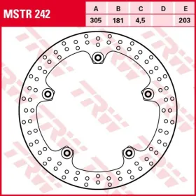 TRW Priekinis fiksuotas stabdžių diskas 305/181x4,5mm 5x203mm BMW F 750-1000 18-23