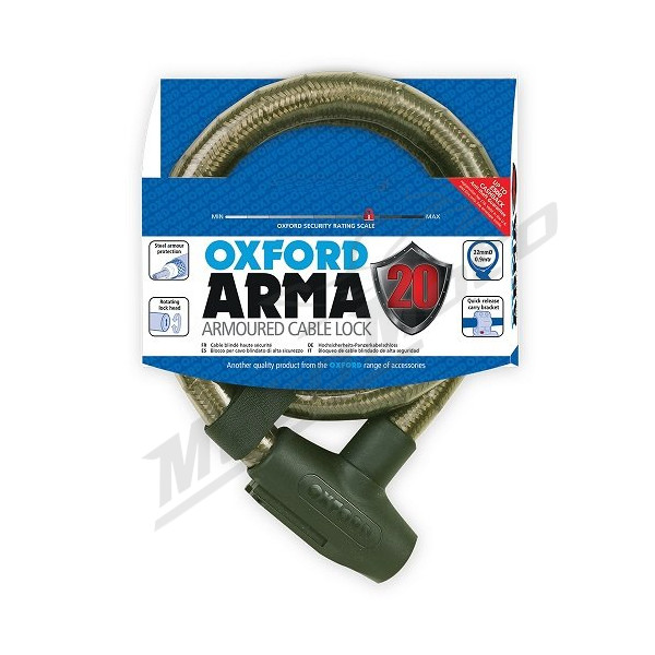 OXFORD Armoured Cable Lock Arma20 22x900mm