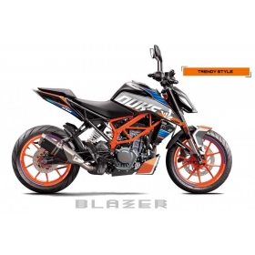 Lipdukų kompl. + Radiatoriaus grotelės BAGOROS KTM DUKE 250-390cc 2017-2023