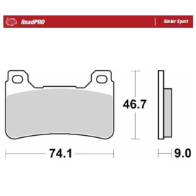 MOTO-MASTER Sinter Sport Front Brake Pads Honda CB / CBR / VFR 600-1000 04-16 