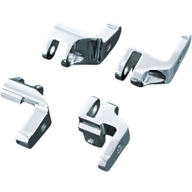 KURYAKYN Driver Floorboard Relocation Brackets Harley Davidson FLHR / FLHT / FLHX / FLTRI / FLTRX / FLHTK / FLHTC 1340/1800 97-16