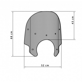 MOTOSHIELDS Stiklas HONDA VALKYRIE F6C 1996-1999