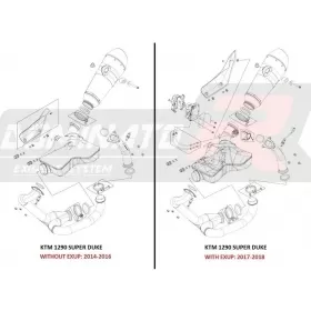 Exhaust pipe Dominator ELIMINATOR DECAT KTM 1290 SUPER DUKE R 2014-2016