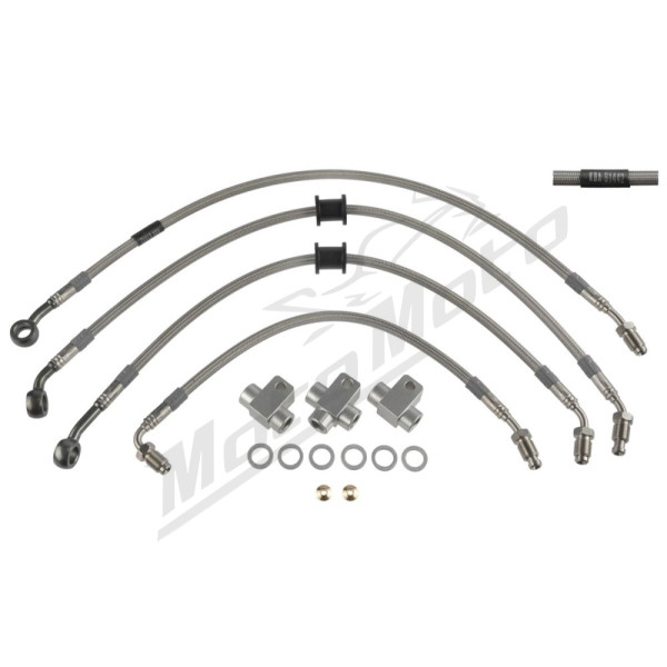 TRW Varioflex Steel Braided Hydraulic Brake Lines 4pcs Kawasaki Z 900RS ABS 18-25