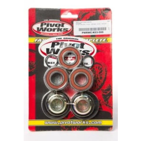 Pivot works rear wheel bearing set with waterproof bushings Kawasaki KX 125-500 97-04